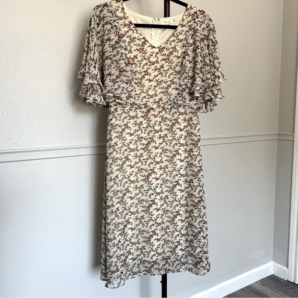 Roolee Cream Floral Dress